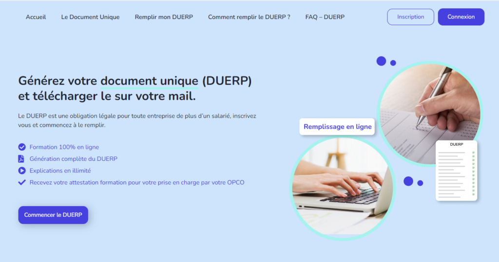DUERP en ligne